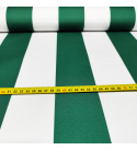Tkanina Wodoodporna Premium wzór zielone paski