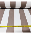 Tkanina Wodoodporna Premium wzór paski cappuccino