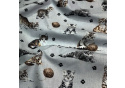 Cotton fabric, by the meter. Cats and a Ball of Yarn on St.Gray