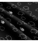 Bavlněné látky, metráž. Ovečky na Černém