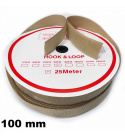 Pásek na suchý zip našívací Háček a Smyčka set béžový 100 mm x 25 bm