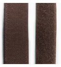 Taśma rzep (komplet) - Brązowy 30 mm x 25 m
