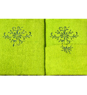 Sada froté ručníků 3 ks, barva Zelená