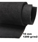Technický filc 10 mm barva černá, šířka 160 cm 
