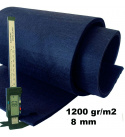 Technický filc 8 mm barva Granátová, šířka 100 cm
