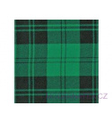 Bavlněná flanelová látka vzor kostka zelená  8x8 cm 