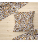 Bavlněná látka 100% bavlna, 125 g/m², šíře 160 cm, leopard hnědý