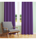 Jednobarevná bavlněná látka, 125 g/m², šíře 160 cm, fialová