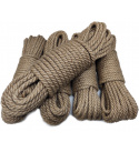 Šnůrka pletená jutová 10 mm x 20 m