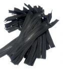 Fermeture éclair 5 mm 25 cm non séparable Noir