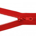 Zip kostkový 5 mm 65 cm dělitelný Červený