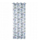 Rideaux motifs Bella couleur bleu 140 x 250 cm 