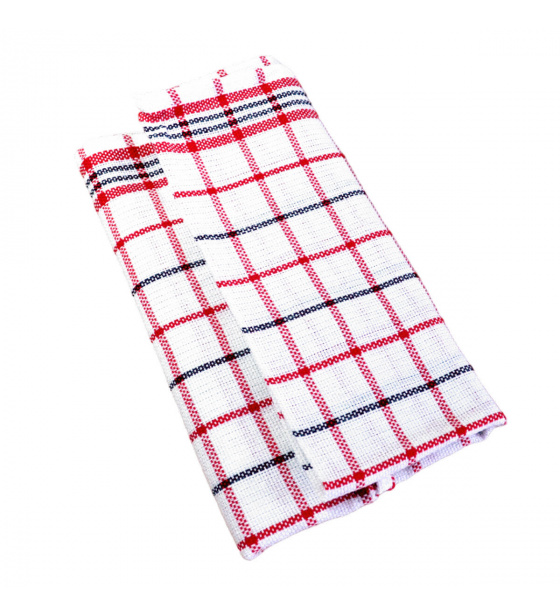 Kuchyňská utěrka 1 ks Kostička červená, 65x48 cm