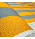 Vonkajšia látka na záhradné lehátka a hojdacie siete farba šedo-žltá, 5 cm