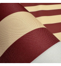 Venkovní látka na zahradní lehátka a houpací sítě barva Béžovo-Bordová, 5 cm