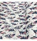 Tkanina wodoodporna KODURA wzór Pióra 03