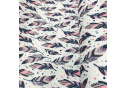 Tkanina wodoodporna KODURA wzór Pióra 03