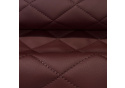 Le cuir écologique POINTU 5X5 cm couleur bordeaux