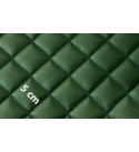 Ekokůže barva zelená prošívaná, koženka metráž