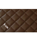 Ekokůže prošívaná ultrazvukem, barva hnědá, metráž