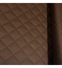 Ekokůže prošívaná ultrazvukem, barva hnědá, metráž