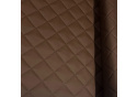 Ekokůže prošívaná ultrazvukem, barva hnědá, metráž
