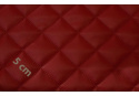 Ekokůže prošívaná ultrazvukem, barva červená, metráž