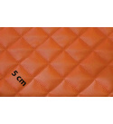 Ekokůže barva pomerančová prošívaná, koženka metráž 