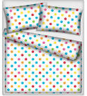 Dětské bavlněné látky vzor Puntík 40 mm multicolor, metráž