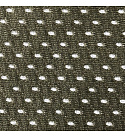 Tissu filet mesh khaki au mètre, maille fine 2 × 2 mm, 60 gm², largeur 150 cm
