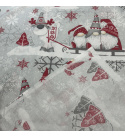 Vianočný vzor bavlnenej látky 1451, metráž 160 cm