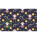 Vánoční bavlněná látka, metráž, šíře 160 cm, Vánoční Hračky na Granatovém