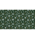 Vánoční bavlněná látka, metráž, šíře 160 cm, Vánoční hvězdy na Zeleném