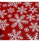 Tissus en coton de Noël au mètre, motif Étoiles de Noël Rouge 160 cm