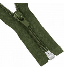 Zip spirálový Dělitelný Khaki 5 mm délka 100 cm