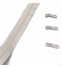 Fermeture à glissière en spirale ecru 5 mm au métre