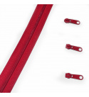 Fermeture à glissière en spirale rouge 5 mm au métre