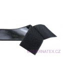 Pásek na suchý zip s lepidlem černý 100 mm