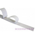 Pásek na suchý zip s lepidlem bílý 20 mm