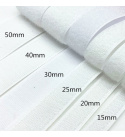 Pásek na suchý zip s lepidlem bílý 25 mm