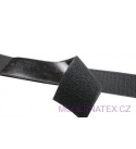 Pásek na suchý zip s lepidlem černý 50 mm