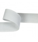 Zip elastický 30 mm barva bílá, metráž