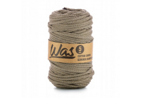 Bavlněná šňůra 5mm, 100m, tmavě béžová 330