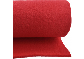 Technický filc 4 mm barva Červená, šířka 100 cm