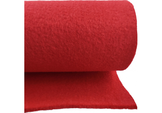 Technický filc 4 mm barva červená