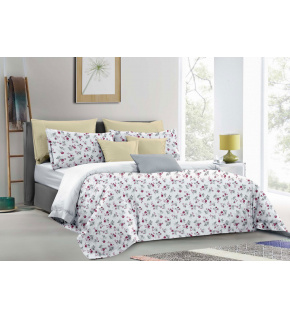 Flanelové povlečení na zip, barva Bílá, 140x200 cm