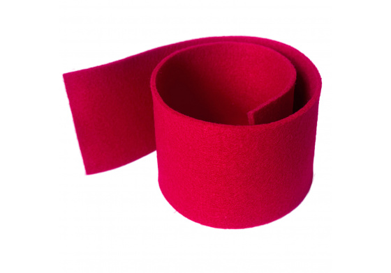 Dekorační filc 3 mm, barva Červená, metráž 100cm 600gr