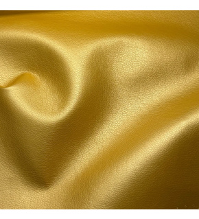 Ekokůže SOFT koženka v metráži, 380 g/m², šíře 145 cm, žlutá, glazovaná