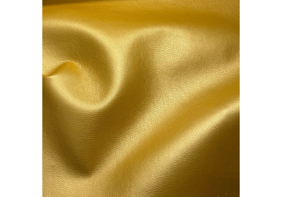 Ekokůže Soft glazovaná barva Žlutá, koženka metráž
