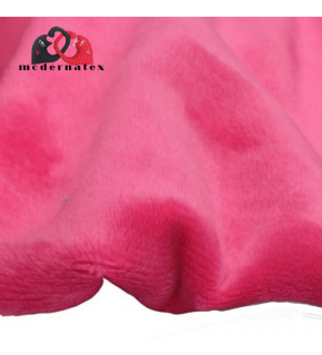 Látka minky jednobarevné, 220 g/m², šíře 160 cm, fuchsie